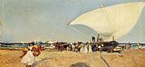 Arrival of the Boats by Joaquin Sorolla y Bastida